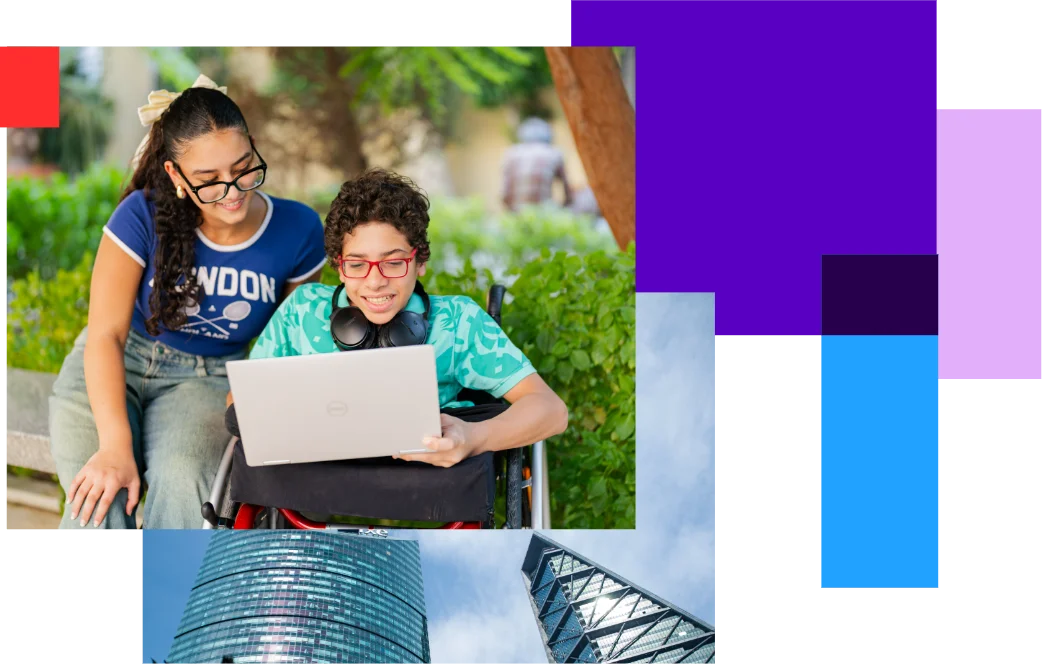 Estudiantes participando en una clase online